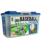 Kaskey Kids Baseball Guys, Black Gray vs. Blue Gray, 29 Pieces in Each Set, Includes 2 Teams, Accessories, and Travel Storage Case, Nostalgic Sports