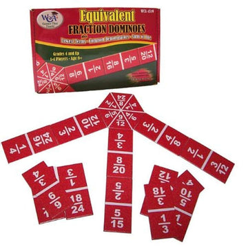 Equivalent Fraction Dominoes: Lowest Terms, Common Denominators, Sums of One
