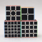 CFMOUR Original Speed Cube Set, 2x2 3x3 4x4 5x5 Carbon Fiber Cube Bundle for Kids, Smooth Original Cube