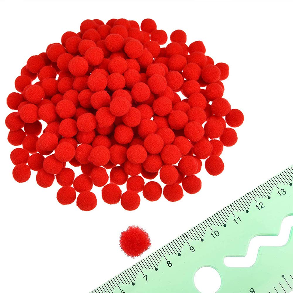 Christmas Pipe Cleaners Set 600Pieces 100 Brown Chenille Stems200 Red Pom Poms 300 Wiggle Eyes for Crafts