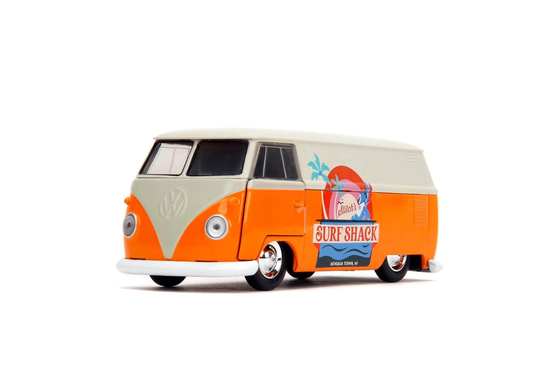 Jada Hollywood Rides Disney Stitch 1961 VW Bus - Die-cast Car with Opening Doors, 1:32 Scale, Ages 8+ (Collector’s Edition)