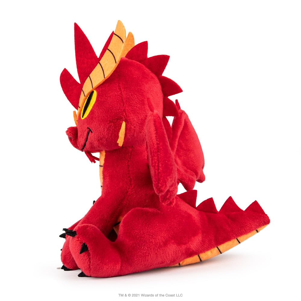 Kidrobot Phunny Plush - Red Dragon Toy, 8 inches