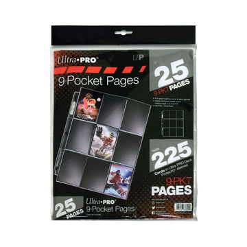 Ultra Pro Silver Series 9-Pocket Pages (25 Count Pack) - Protect your Valuable Sports , or Game Cards, Pairs Perfectly With Pro-Binder for Extra