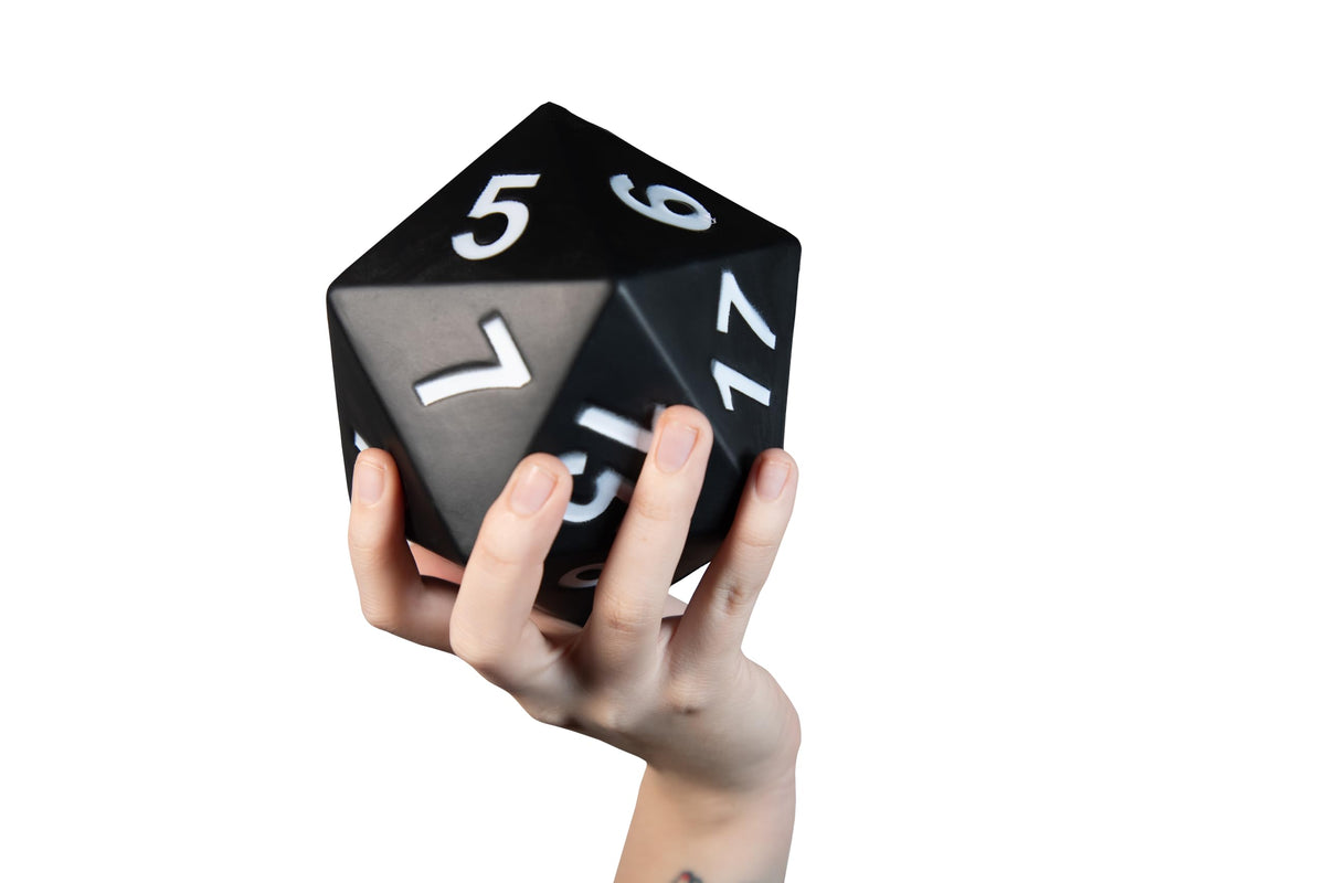 KESS Giant D20 Foam Dice - Green 5" Oversized 20-Sided RPG Tabletop Die