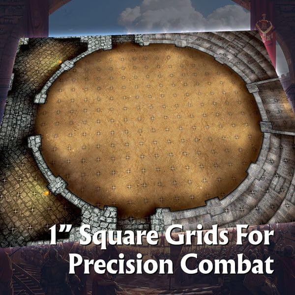 Arcknight The Extras Pack Roleplaying Battlemaps; 16 Modular RPG Maps in 8 Double-Sided Pages, 1" Square Grid, Modular & Versatile Design for Tabletop
