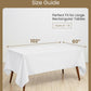 Utopia Kitchen Rectangle Table Cloth 1 Pack, Tablecloth Machine Washable, Polyester Table Cover for Dining, Buffet Parties, Picnics, Events, Weddings
