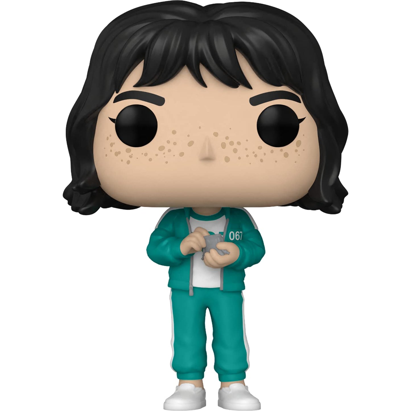 Funko Player 067 Kang SAE-Byeok: P o p ! TV Vinyl Figurine Bundle with 1 Compatible 'ToysDiva' Graphic Protector (1224-64797 - B)