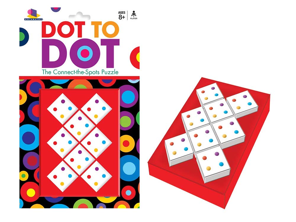 Brainwright Dot to Dot - The Connect-The-Spots Puzzle, 8 Pieces, Ages 8+