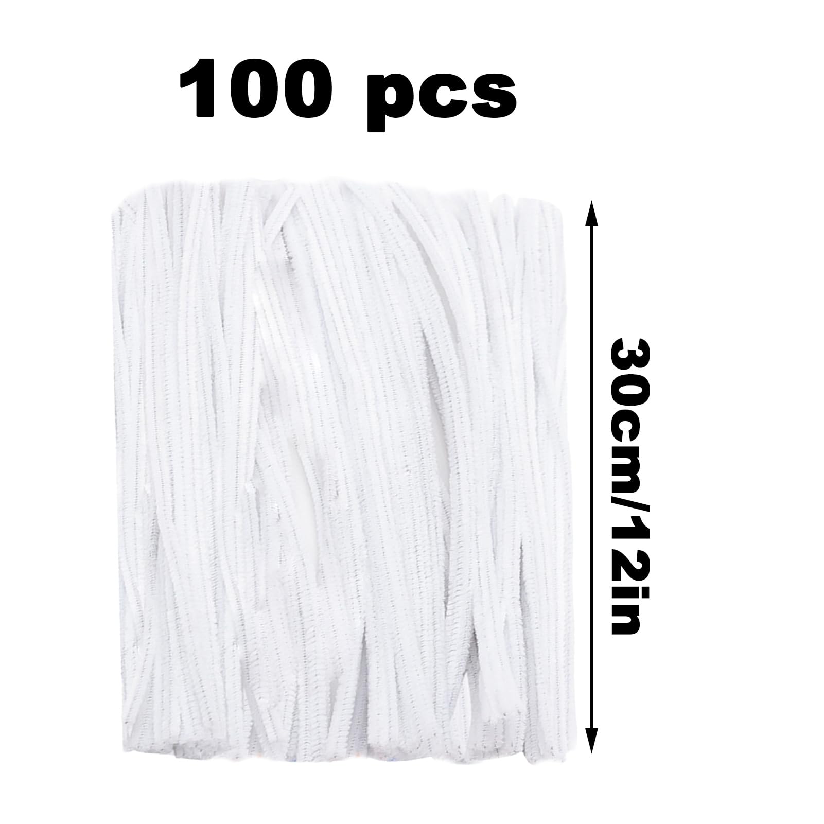 100 PCS Chenille Stems for Crafts, Craft Pipe Cleaners s, Thick Pipe Cleaners, Arts Crafts for DIY, Festive Days Decoratio, Craft Projects Creative