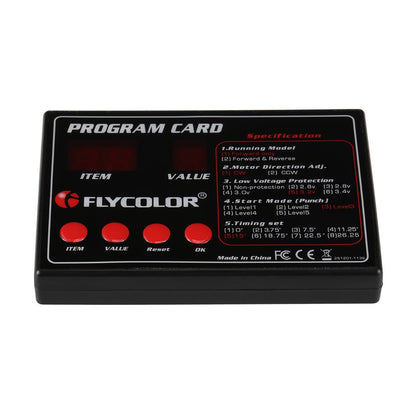 Goolsky Flycolor Programing Card for RC Boats ESC Electronic Speed Controller