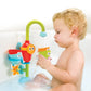 Yookidoo Toddler and Baby Bath Toy (Ages 1-3): Flow N Fill - 3 Stackable Play Cups - Battery Operated Interactive Hose Toy & Tumblers with Multiple
