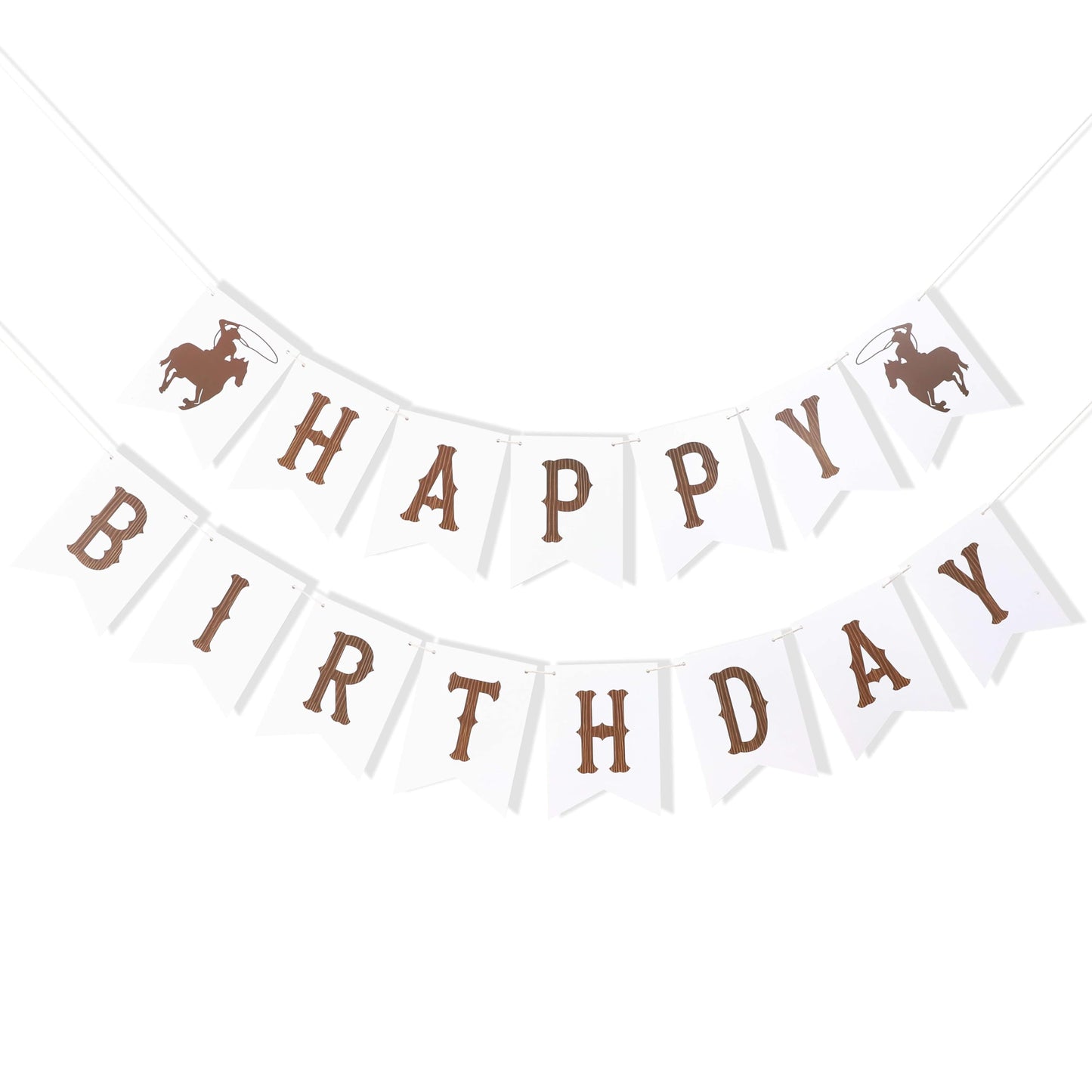 Cowboy 1st Rodeo Happy Birthday Banner,My First Rodeo Party Decor