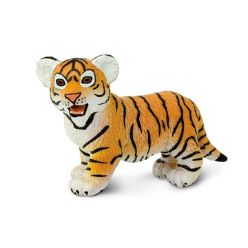 Safari Ltd. Bengal Tiger Cub Figurine - Lifelike 2.6" Hand-Painted Wildlife Figure - Educational Toy for Boys, Girls & Kids Ages 1+