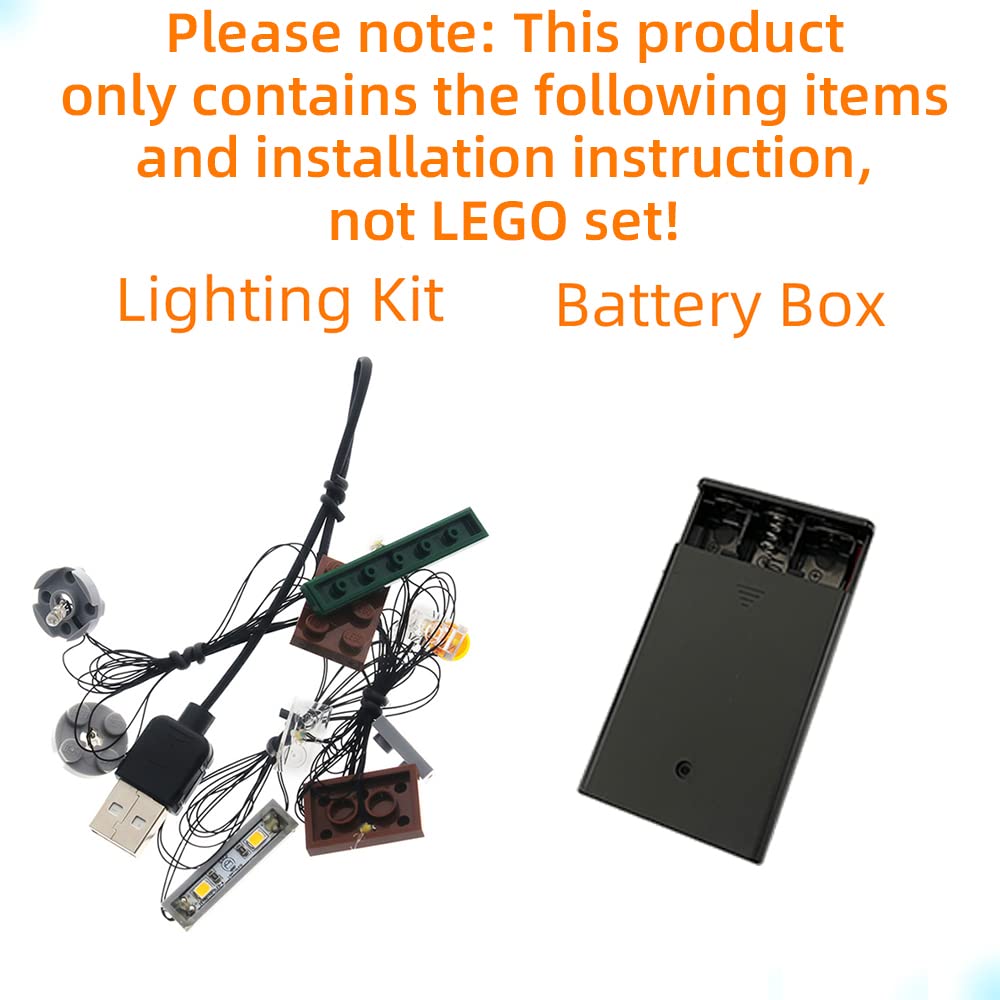 GEAMENT LED Light Kit for Ideas Friends The Television Series Central Perk - Compatible with LEGO 21319 Building Blocks (Model Set Not Included)