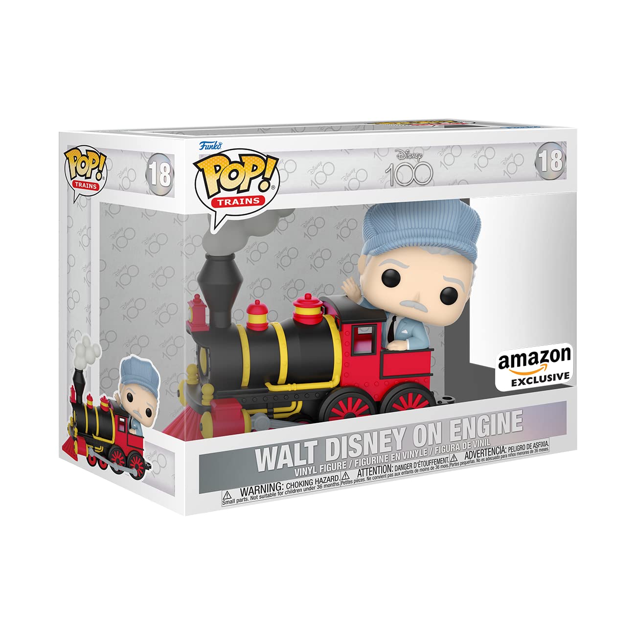 Funko POP! Trains: Disney 100 - Walt Disney on Engine - Collectable Vinyl Figure - Gift Idea - Official Merchandise - for Kids & Adults - Movies Fans