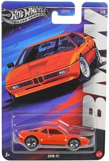 Hot Wheels Silver Series BMW M1 [Orange] 1/5, GRT01, 1:64 Scale Diecast Vehicle