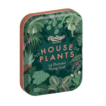 Ridley's Games: Houseplants Playing Cards| 52 Unique Hand-Illustrated Donut Playing Cards - Includes a Durable Storage Tin for Easy Travel - Makes