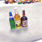 Juland 40PCS Miniature Mini Beer Drinks Decoration Beer Glass Model Mixed Wine Coffee Resin Sets Simulation Instant Model Scene Mini Tableware Dolls