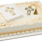 Religious Bible and Cross Cake Topper