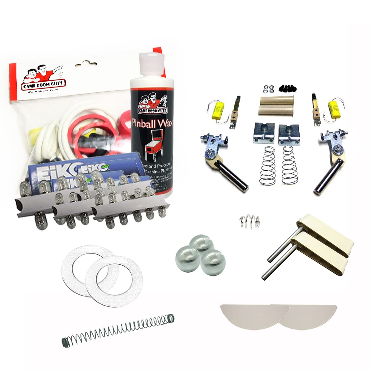 Game Room Guys 1987 Williams Big Guns Pinball White Premium Maintenance Kit