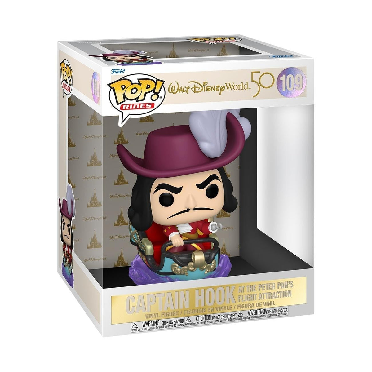 Funko Walt Disney World 50th Anniversary Hook on Peter Pan Flight Vinyl Figure #109
