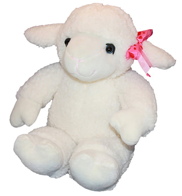 Make Your Own Stuffed Animal 16" "Lambert The Lamb - No Sew - Kit with Cute Backpack!