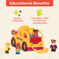 B. toys Boogie Bus School Bus Toy with Lights, Sounds and Figures, Vehicles