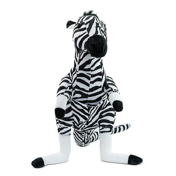 Randimals Zebra Style Kangaroo Plush Stuffed Toy 15”, Soft & Huggable, Premium Quality Hybrid Animal Friend Encourages Adventure & Imagination