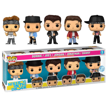 NKOTB Funko POP! New Kids on the Block Band 5-Pack Exclusive Pop! Vinyl Figures