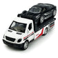 Flatbed Truck Toy Rescue Tow Truck Transport Trailer Car Carrier Metal Diecast Pull Back Vehicles 2 in 1 Vehicle Playset Toy Trucks for Boys Kids