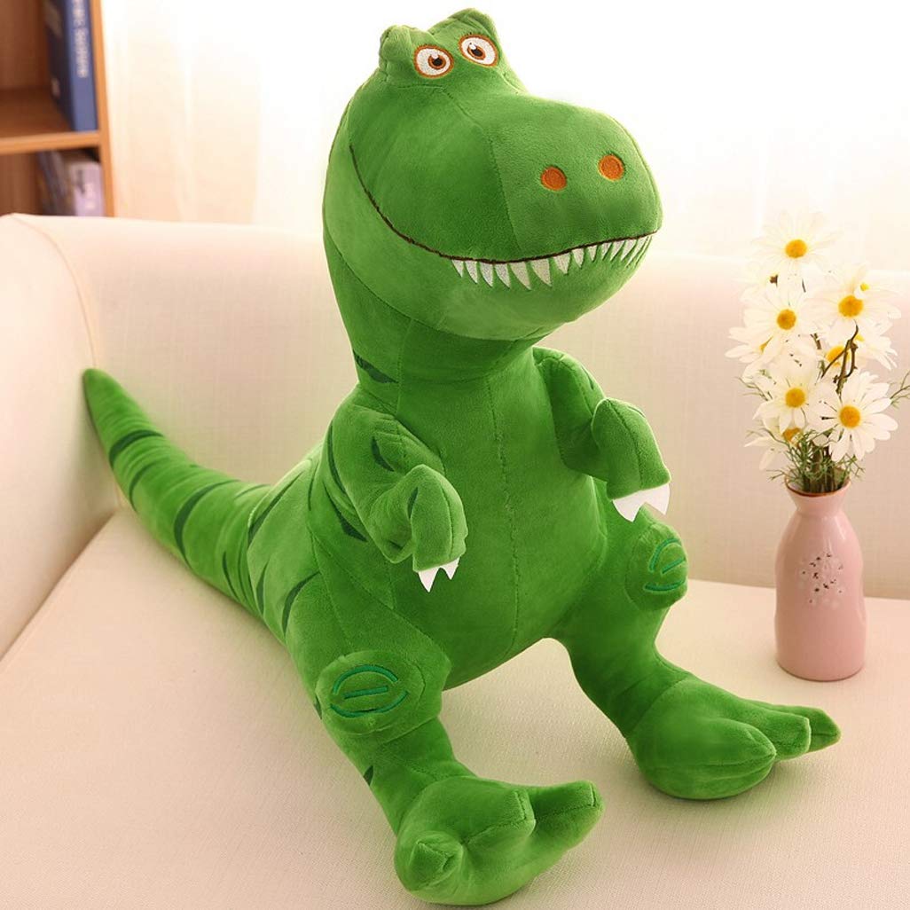 VSFNDB Stuffed Dinosaur Animal Plush Toy 11 Inches Green T-Rex Tyrannosaurus Animal Stuffed Plushies Super Soft Cute Cuddly Pillow Cushion Rex Stuff