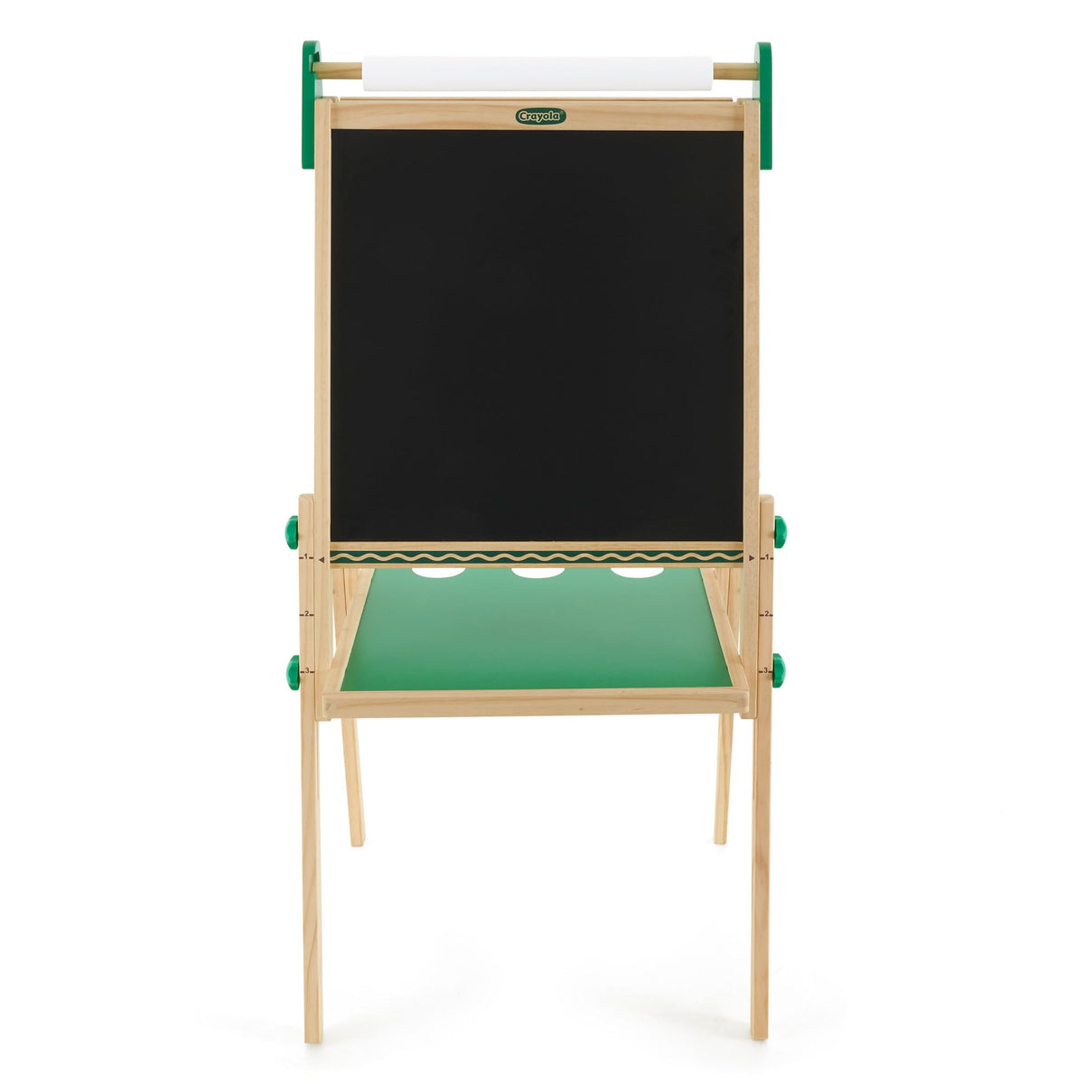 Crayola Wooden Art Easel for Kids, 2-in-1 Dry Erase Board & Chalkboard, Gifts for Toddlers, Ages 3, 4, 5