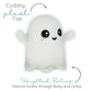 1i4 Group Glow in the Dark - Ghost - Microwavable & Weighted Plush Stuffed Animal - Heated Plushie for Warmth - Cute, Soft, Cozy Toy for Adults