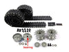 MATO 1:16 1/16 T49 Metal Tracks with duckbills Idler Wheels with Bearings Driving Wheels for Heng Long 3898-1 Sherman Tank