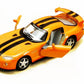 KiNSMART - Dodge Viper GTR-S 1:36 Scale 5" Die Cast Metal Model Toy Super Sports Race Car (Orange)
