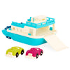 B. toys Toy Ferry Boat, Happy Cruisers with 2 Mini Cars, Bath Toy Set