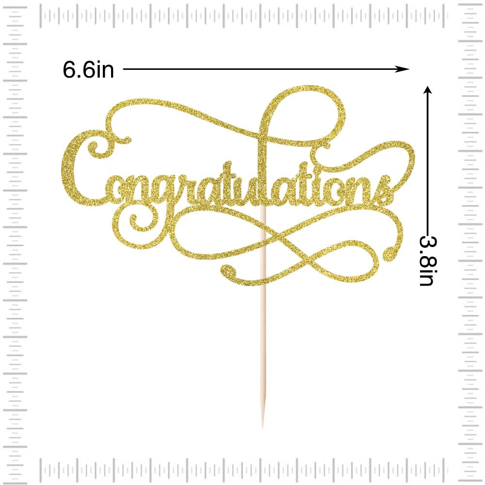 Crseniny Congratulations Cake Topper,Congratulations 2026 Graduation Cake Topper,Graduation, Wedding, Retirement, Birthday, Anniversary, Celebration