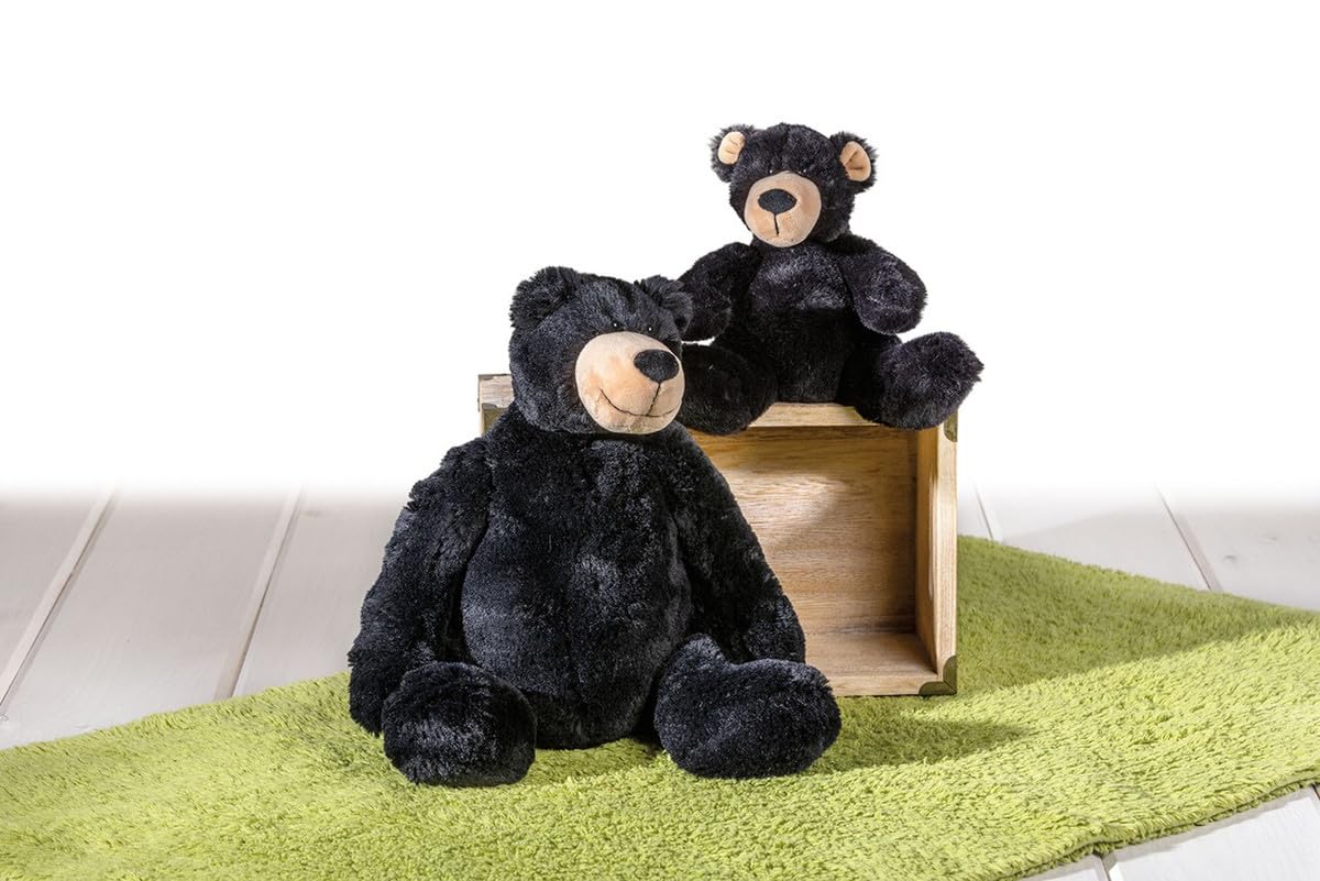 Mary Meyer Teddy Bear Stuffed Animal Soft Toy, 14-Inches, Burly Black Bear