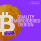 Bitcoin Pillow - Embroidered Round Stuffed Plush BTC Crypto Cushion - Soft Bitcoin Decor for Traders & Crypto Fans