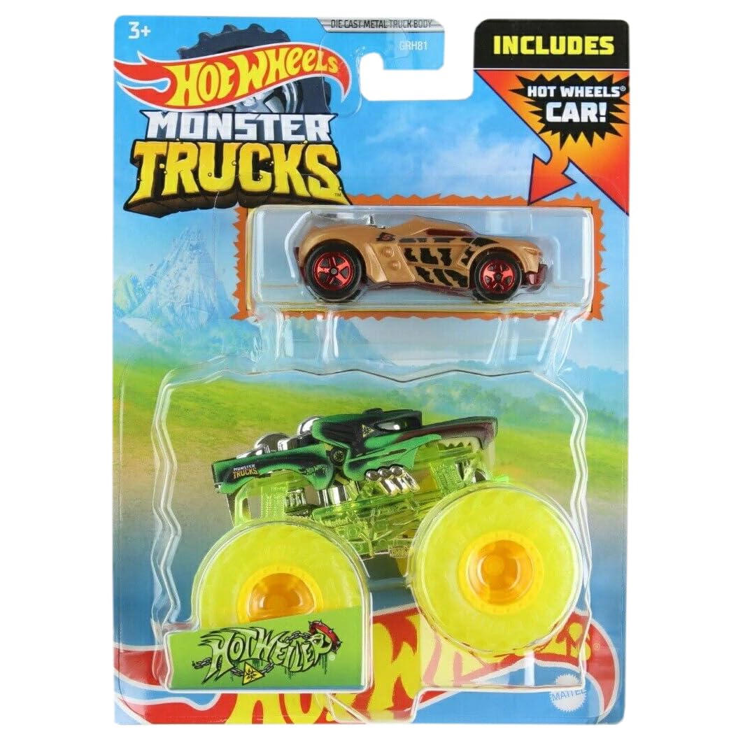 Hot Wheels Monster Trucks Hotweiler, Includes Car [Growler]