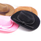 Dollhouse Cowboy Hat, Miniature Cowboy Hat, 1:12 Scale Miniature Soft Cowboy, Mini Hat, American Old West Hat, for Dollhouse Craft Supplies (2PCS)