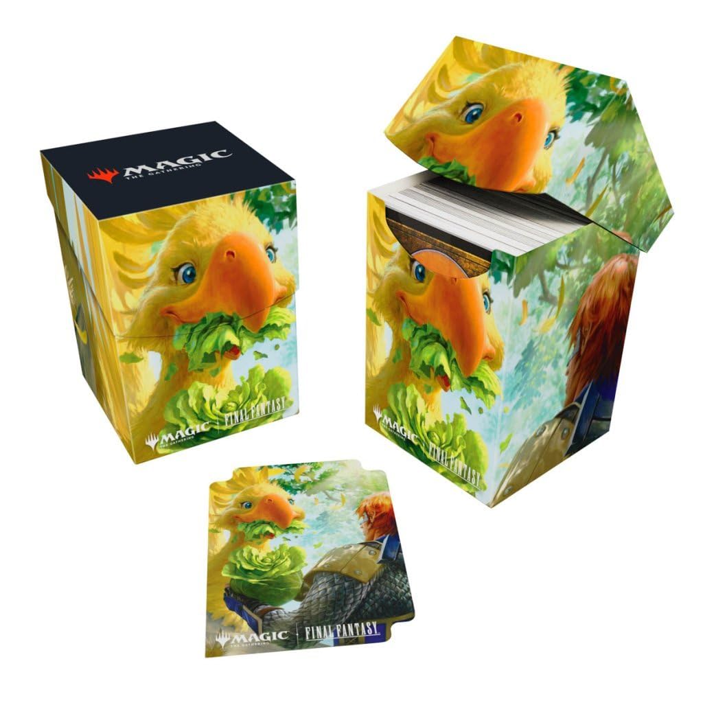 Ultra Pro - Final Fantasy x Universes Beyond Gysahl Greens 100+ Deck Box for Magic: The Gathering | Trading Card Accessories, Collectible Card Game