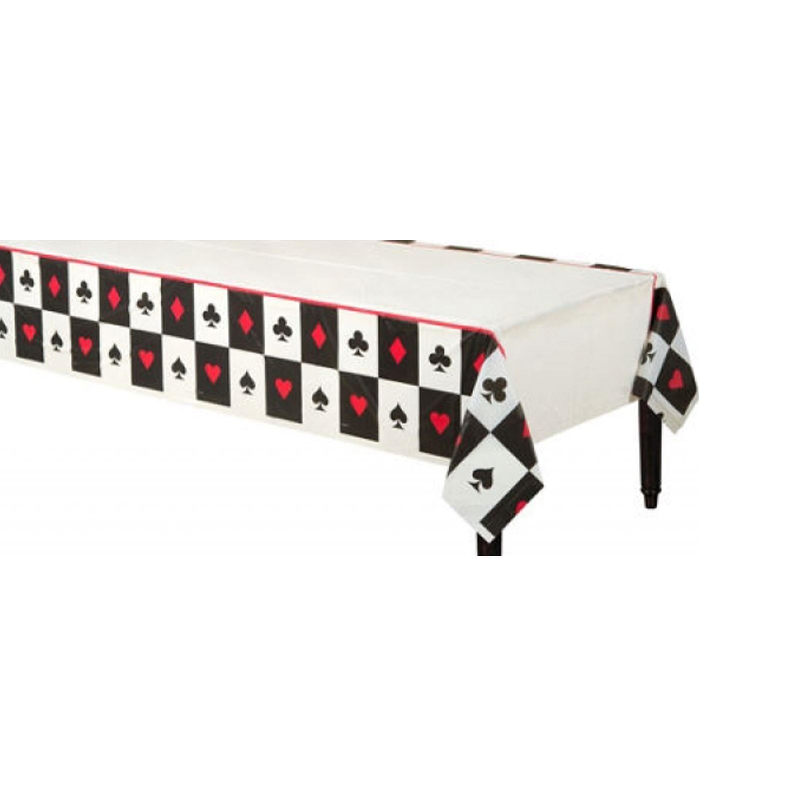 Casino Party Table Cover, 54" x 96"