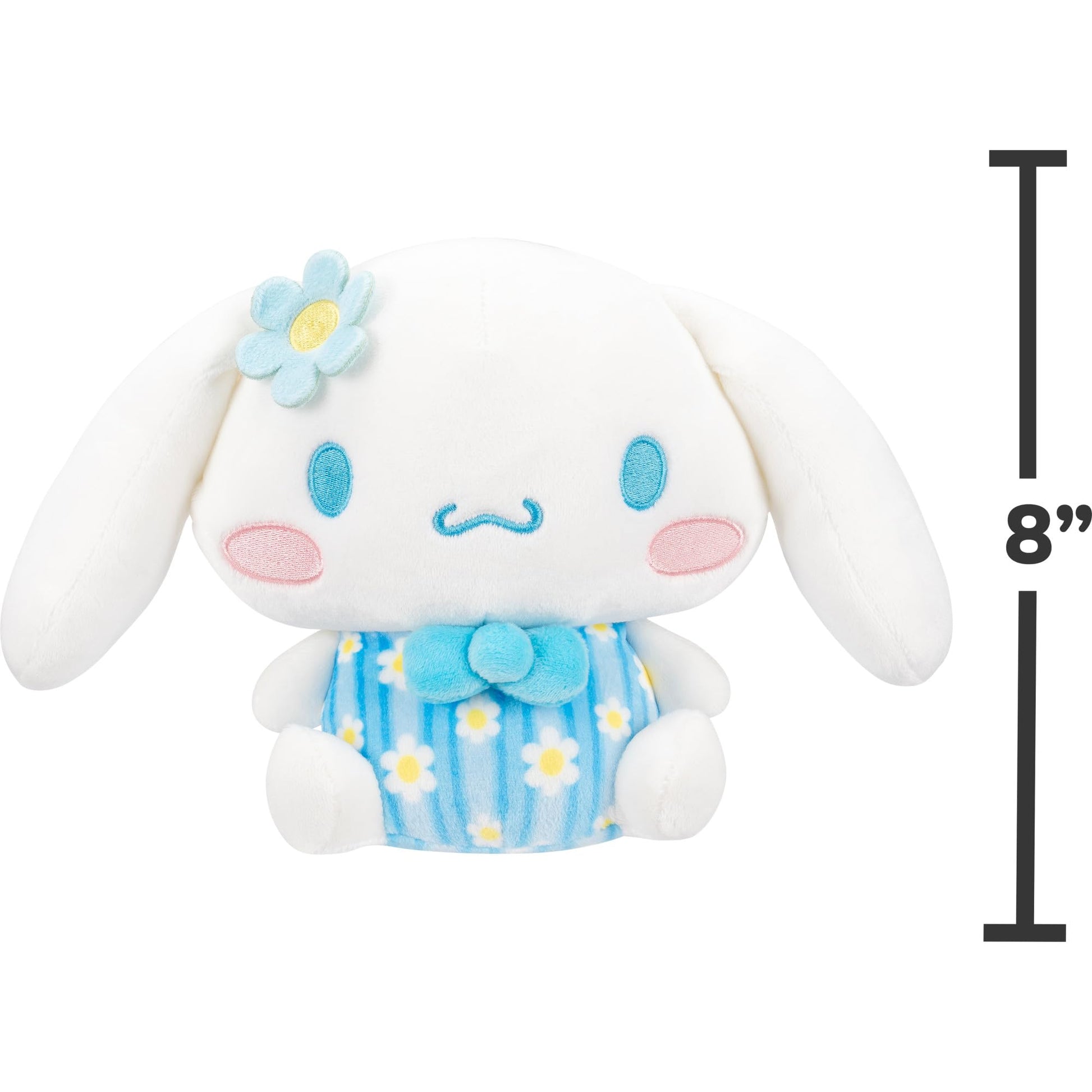 Jazwares Hello Kitty® and Friends - 8-Inch Cinnamoroll™ Pastel Florals Plush - Officially Licensed Sanrio® Product from Ages 6+