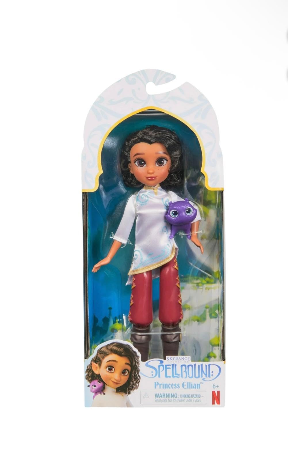 Spellbound, Princess Ellian 9.5-inch Doll with 2 Doll Accessories & Action Figure, from The Netflix Movie, Kids Toys for Girls & Boys Ages 6 and up