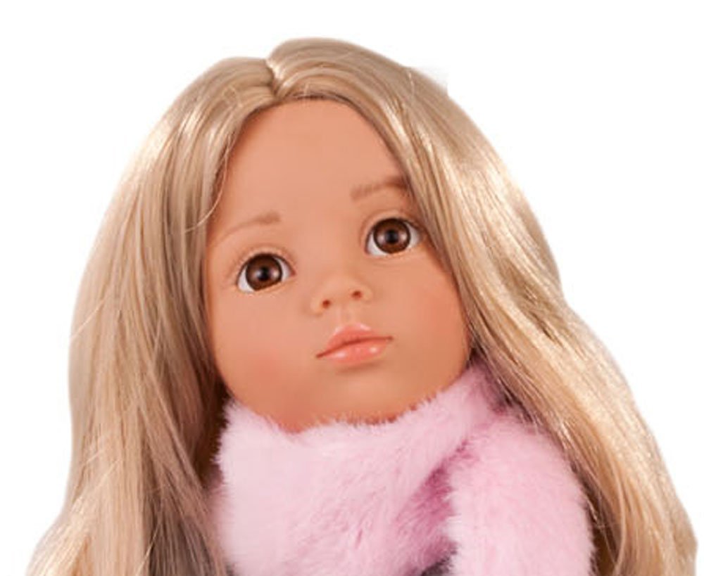 Gotz 1466023 Emily 19.5" Happy Kidz Poseable Vinyl Multi-Jointed Doll with Long Blonde Hair to Wash & Style