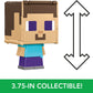 Mattel Minecraft Flippin’ Figs Figures Collection with 2-in-1 Fidget Play, 3.75-in Scale, Large Heads & Pixelated Design (Characters May Vary)