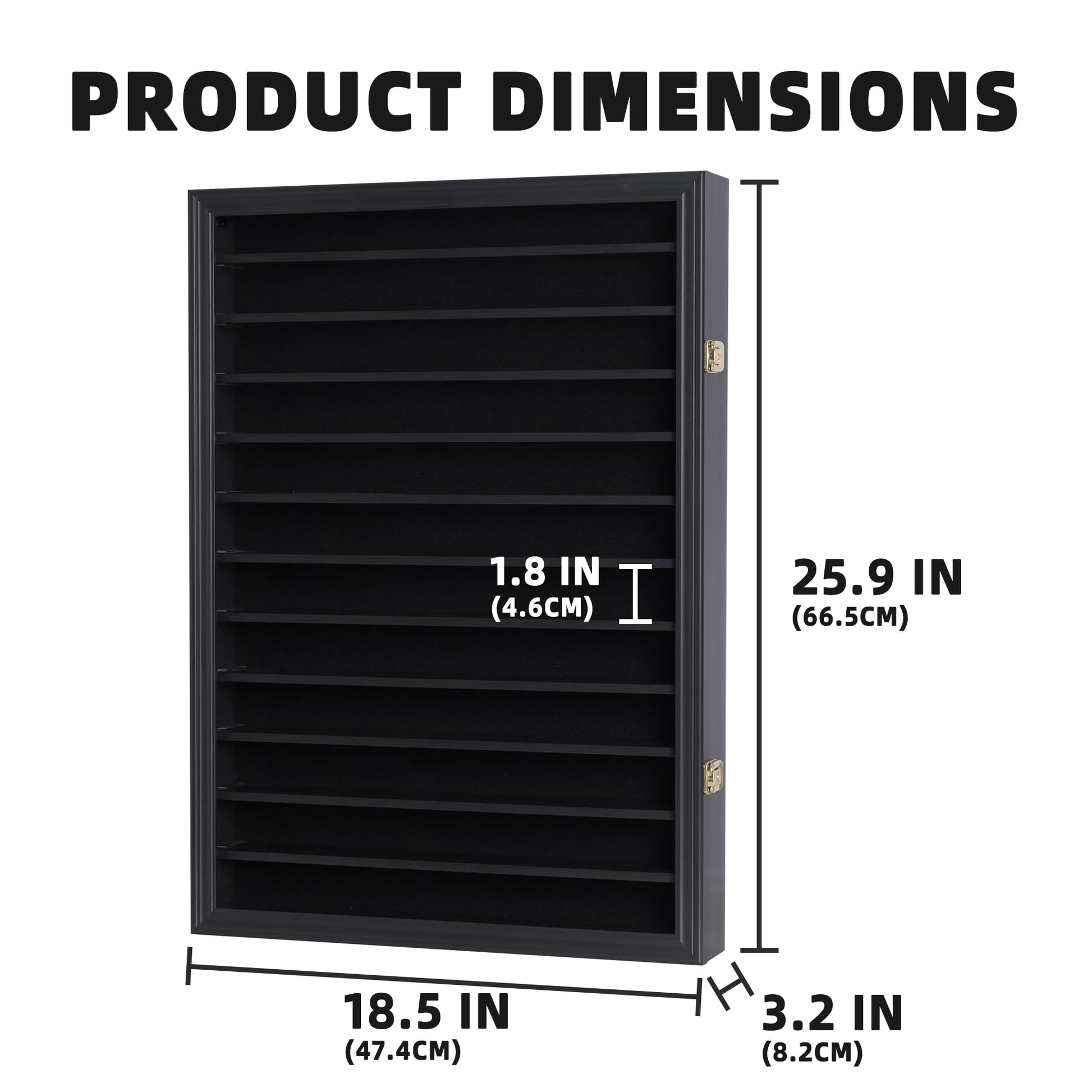DisplayGifts Toy Cars Wheels Matchbox Model Diecast Display Case Cabinet Also fit N Scale Model Trains UV Protection 1/64-1/43 Scale High Transparency