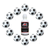 Game Room Guys 12 Soccer Foosballs and 4 oz Silicone Bottle