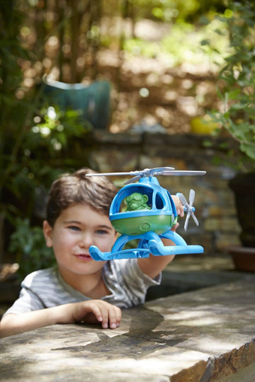 Green Toys Helicopter, Blue/Green